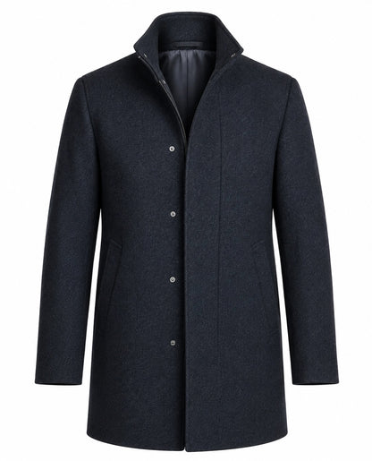 Remus Uomo Jacob Regular Fit Tailored Coat - Dark Blue