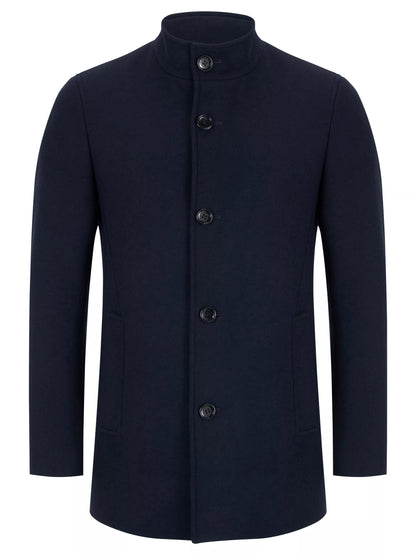 Remus Uomo Jonah Tapered Fit Tailored Coat - Navy