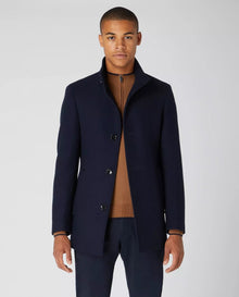 Remus Uomo Jonah Tapered Fit Tailored Coat - Navy