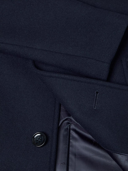 Remus Uomo Jonah Tapered Fit Tailored Coat - Navy
