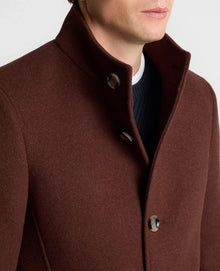 Remus Uomo Jonah Tapered Fit Tailored Coat - Dark Red