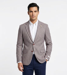 White Label Joshua Tapered Fit Blazer - Navy/Red
