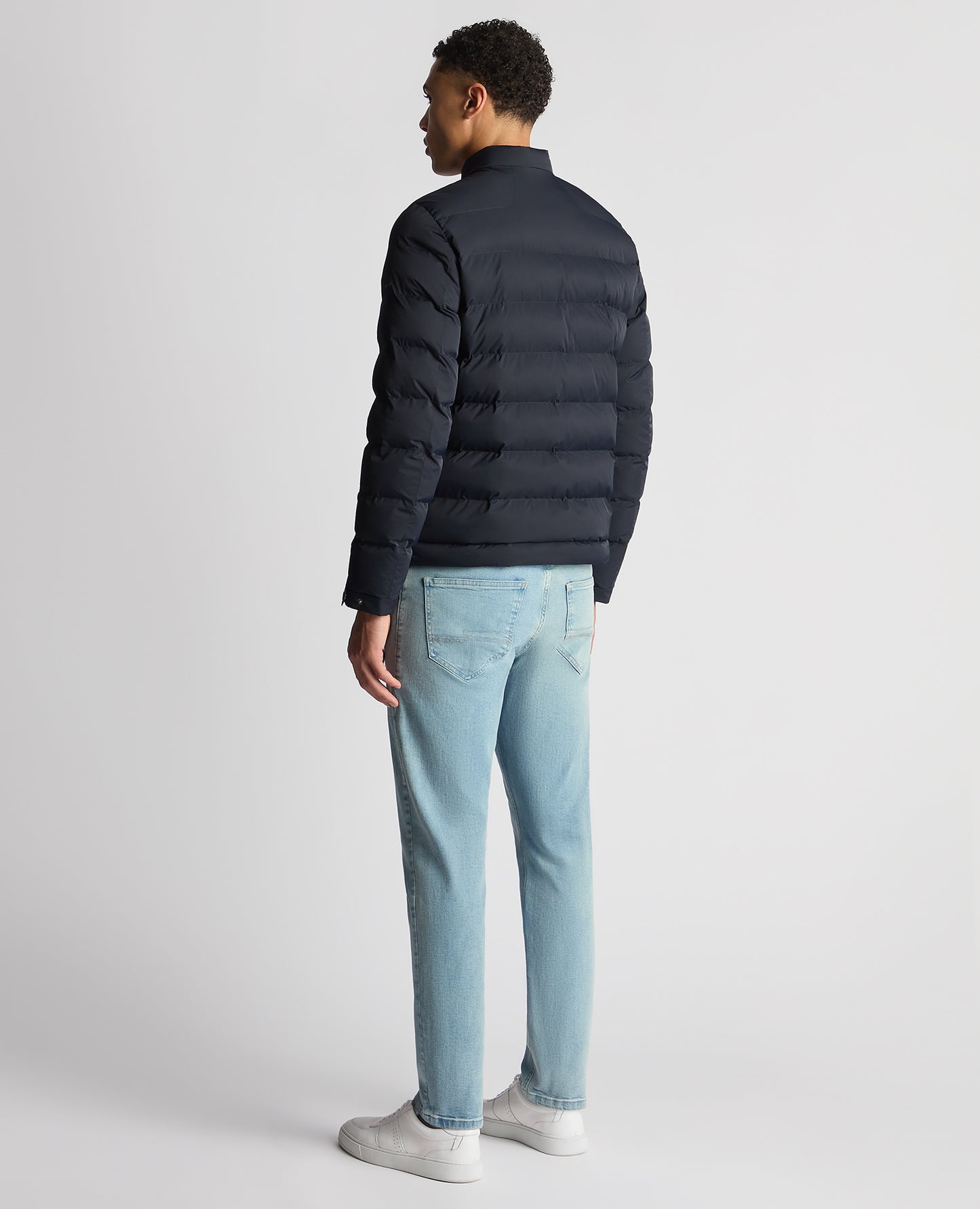 Remus Uomo Kaleb Quilted Jacket - Dark Navy