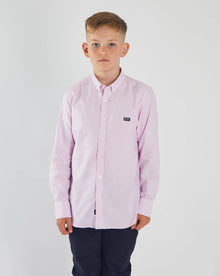 Boys Diesel Keane Oxford Casual Shirt - Pink