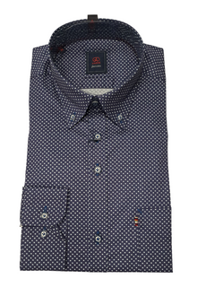 Andre Kent Long Sleeve Casual Shirt - Navy