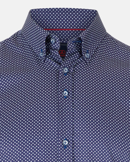 Andre Kent Long Sleeve Casual Shirt - Navy