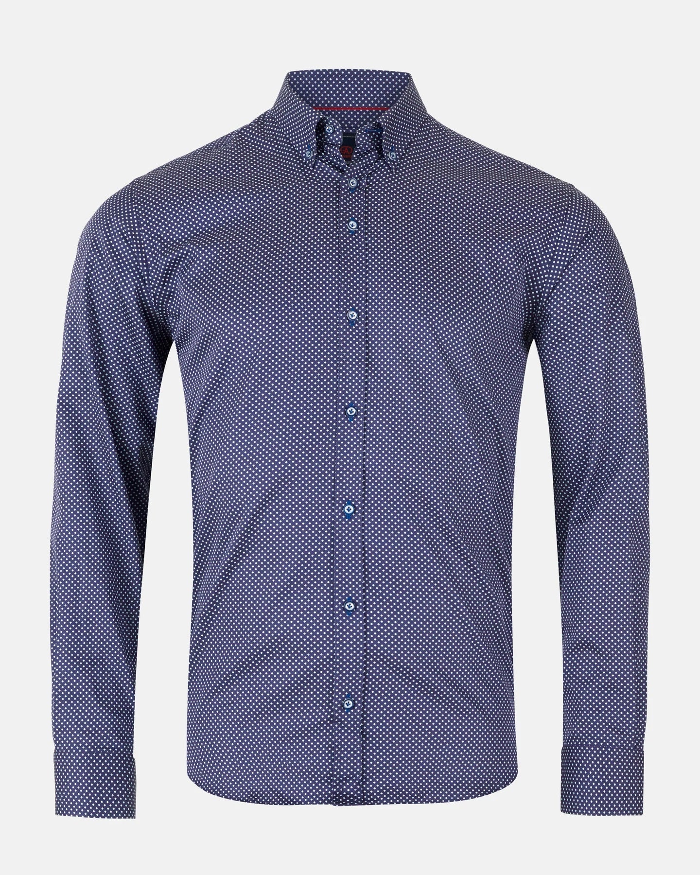 Andre Kent Long Sleeve Casual Shirt - Navy