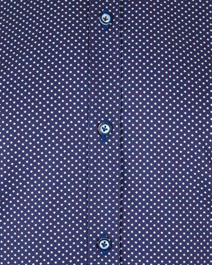 Andre Kent Long Sleeve Casual Shirt - Navy