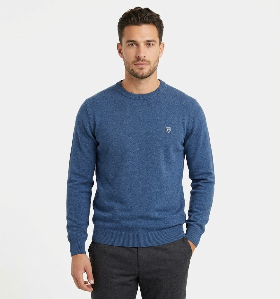 XV KINGS Kinsale Crew Neck Sweater - Cobalt
