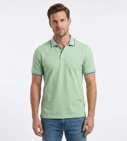 Andre Kinsale Short Sleeve Polo Shirt - Sage