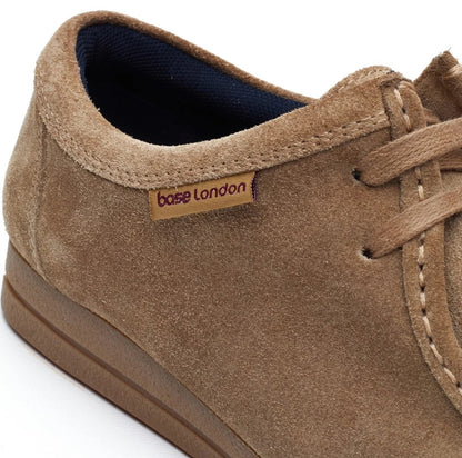 Base London Koko Suede Moccasin Casual Shoes - Taupe