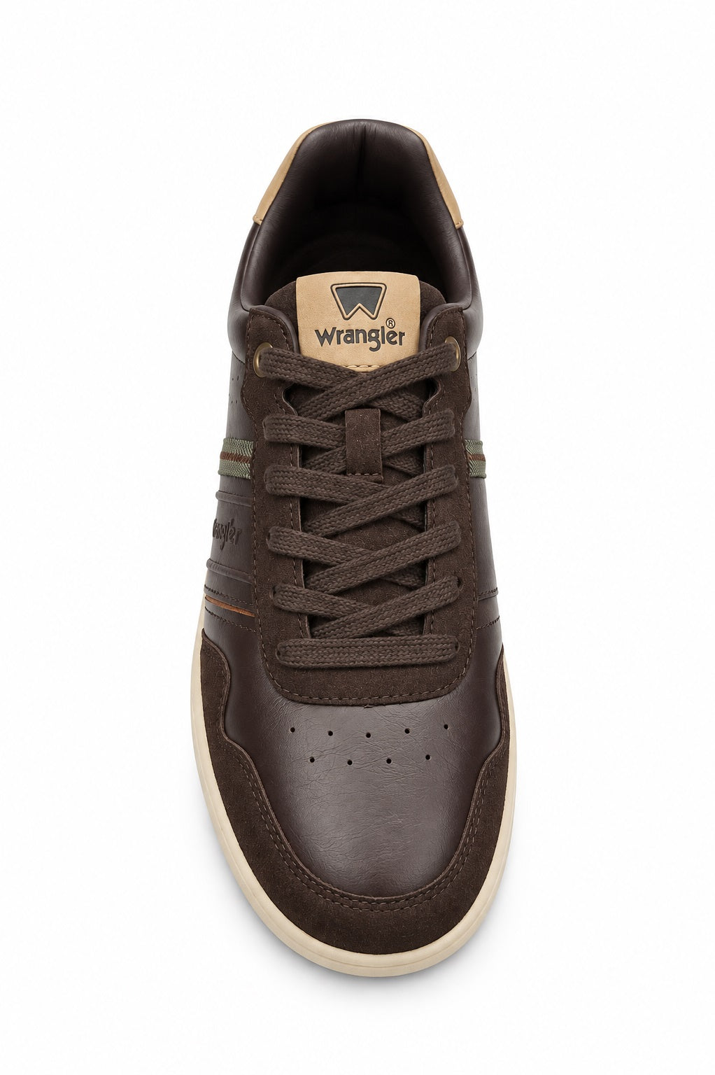 Wrangler Lowell Men Low Casual Trainer - Coffee Bean