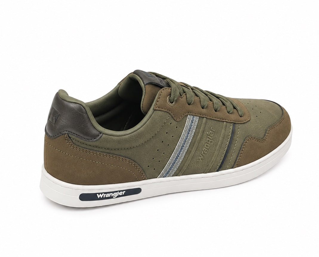 Wrangler Lowell Men Low Casual Trainer - Tarmac