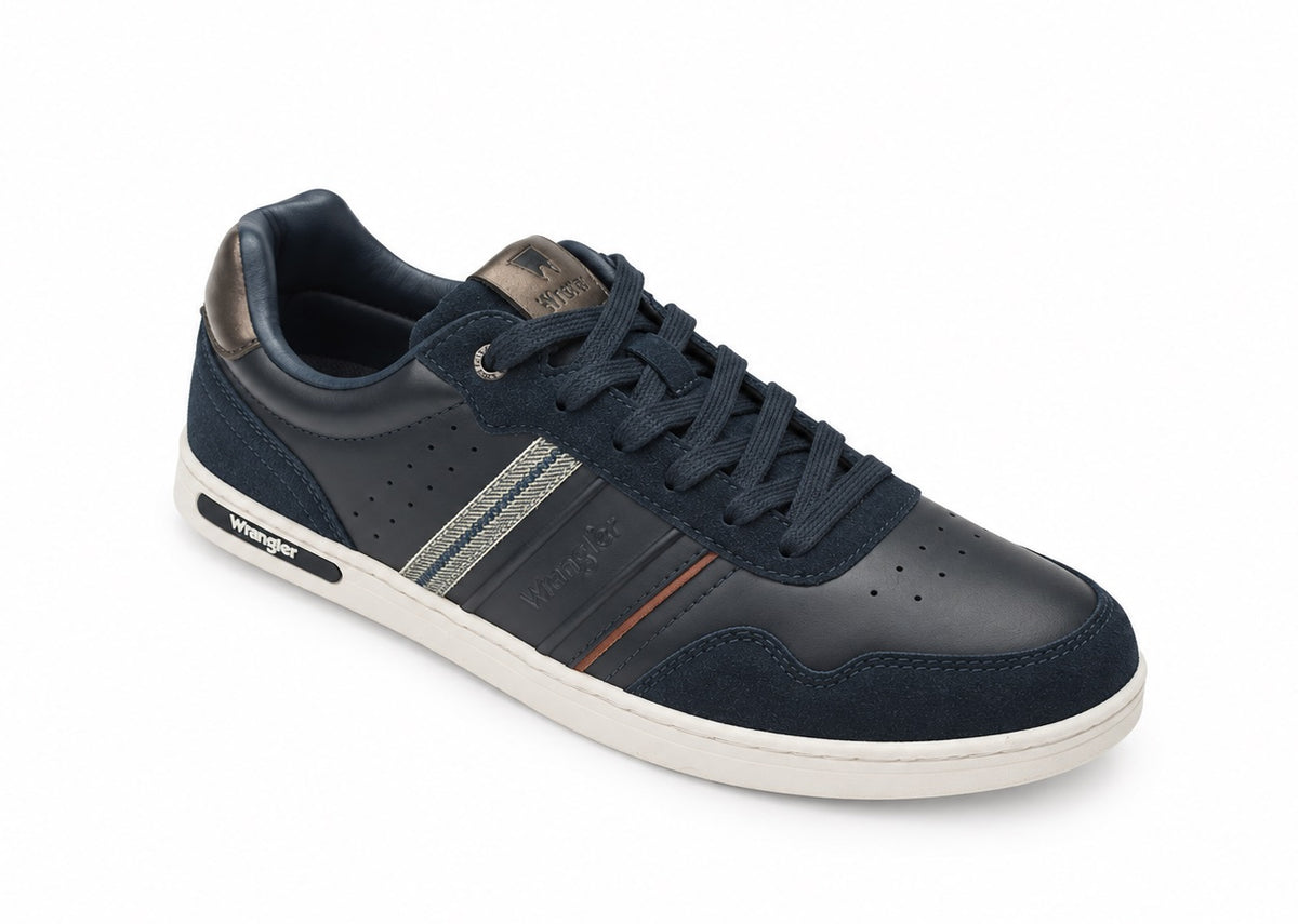 Wrangler Lowell Men Low Casual Trainer - Dress Blues
