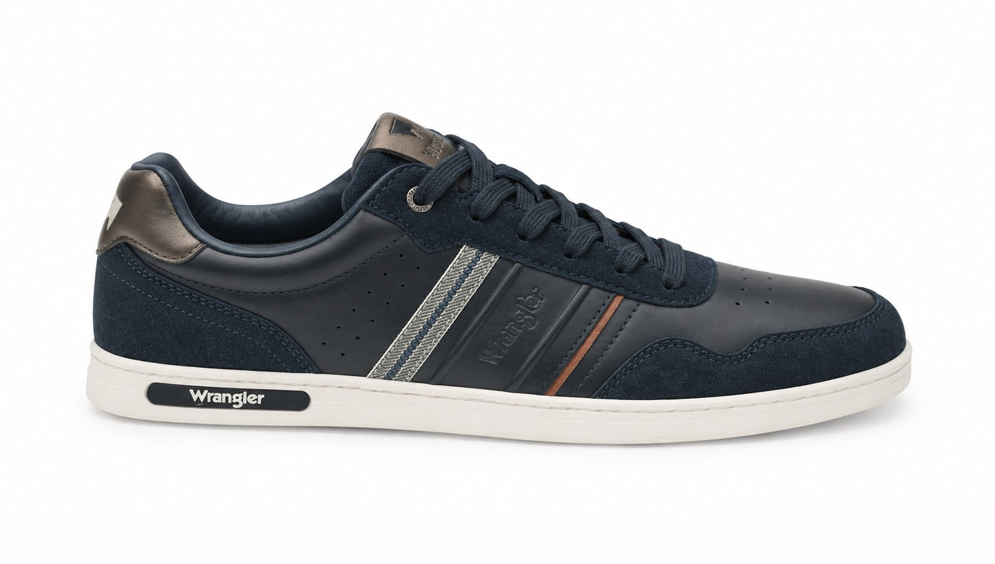 Wrangler Lowell Men Low Casual Trainer - Dress Blues