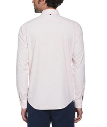 Original Penguin Ecovero Oxford Stretch Long Sleeve Shirt - Parfait Pink