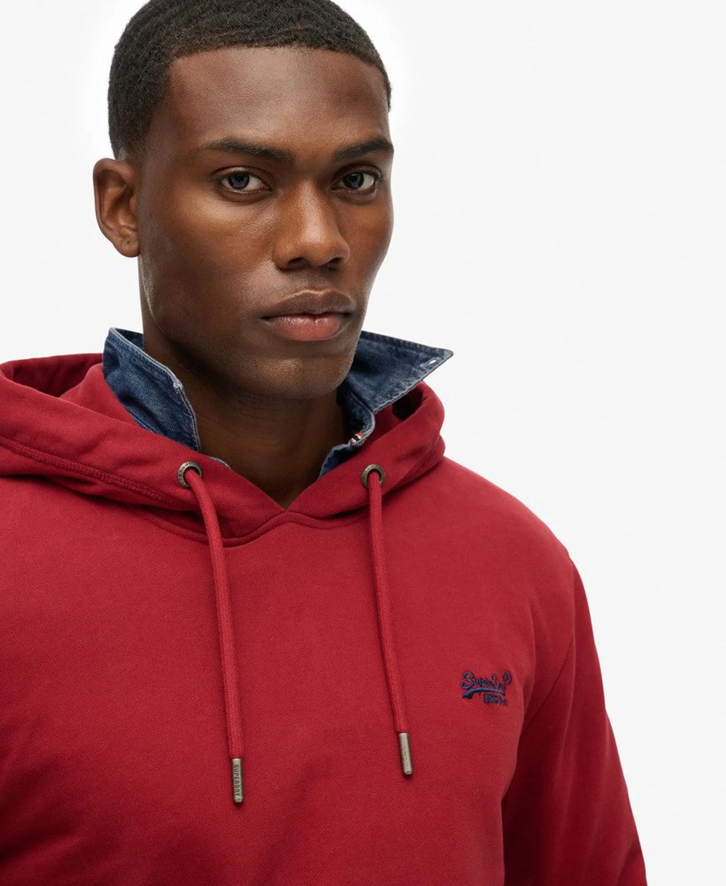 Superdry Essential Logo Hoodie - League Red
