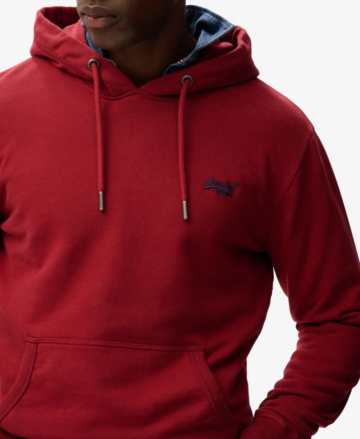 Superdry Essential Logo Hoodie - League Red