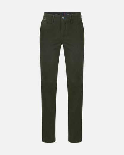 Andre Lucas Modern Fit Cotton Chino - Forest