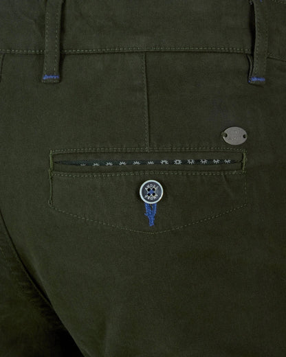 Andre Lucas Modern Fit Cotton Chino - Forest