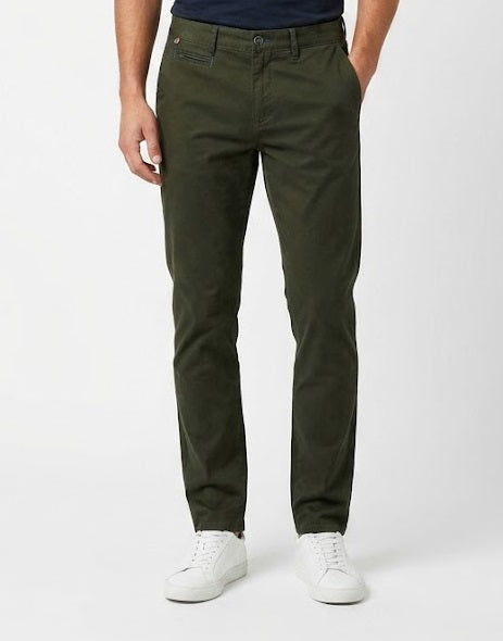 Andre Lucas Modern Fit Cotton Chino - Forest