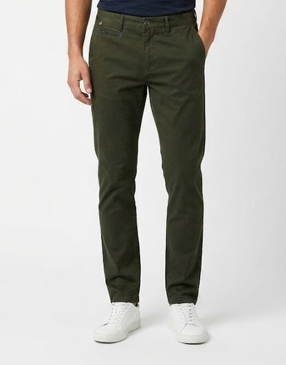 Andre Lucas Modern Fit Cotton Chino - Forest
