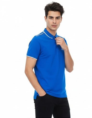 Diesel Lukas Short Sleeve Polo Shirt - Blue