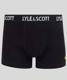 Lyle & Scott Barclay 3 Pack Basic Core Trunks - Black