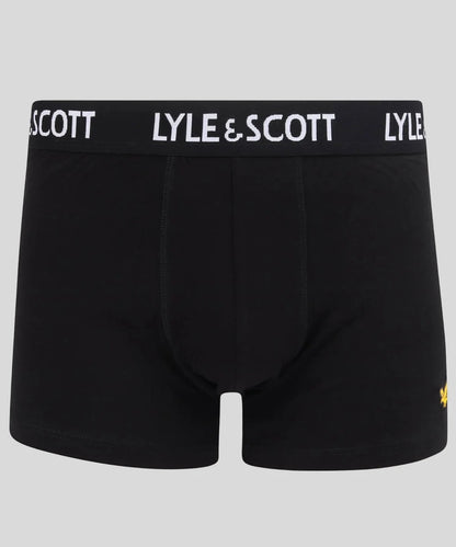 Lyle & Scott Barclay 3 Pack Basic Core Trunks - Black