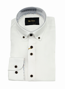6th Sense Lyocell Long Sleeve Casual Shirt - White