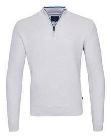 Andre Lyon Half Zip Sweater - Silver