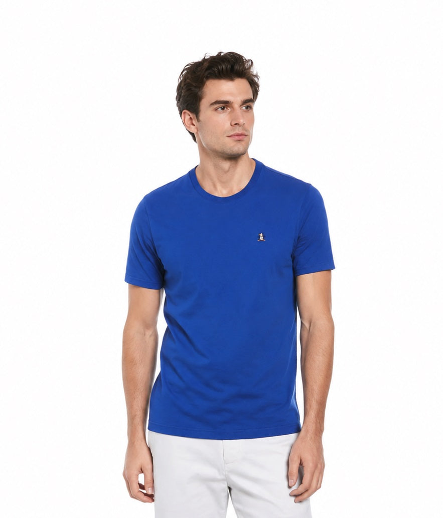 Original Penguin Icons Organic Cotton Jersey Pete T-Shirt - Mazarine Blue