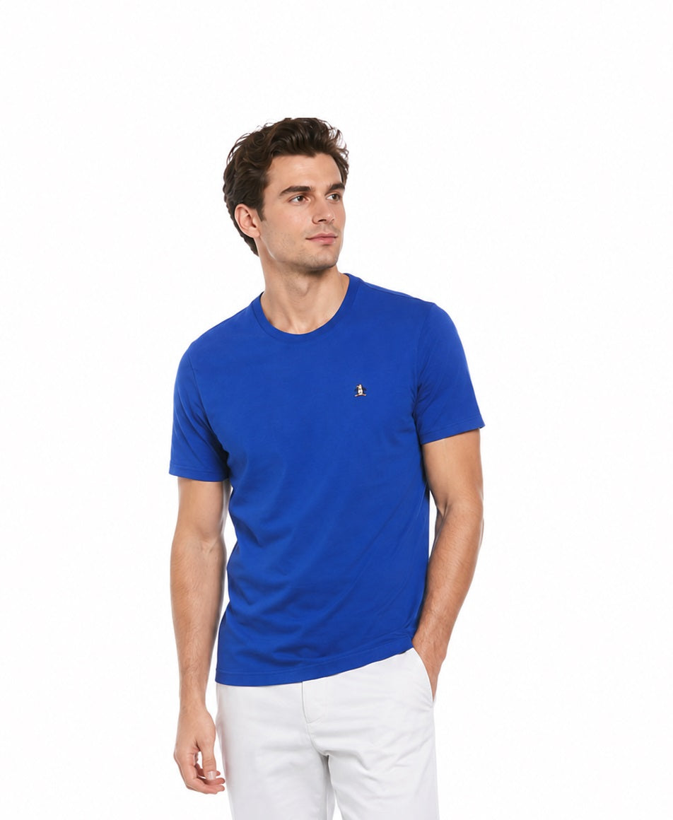 Original Penguin Icons Organic Cotton Jersey Pete T-Shirt - Mazarine Blue
