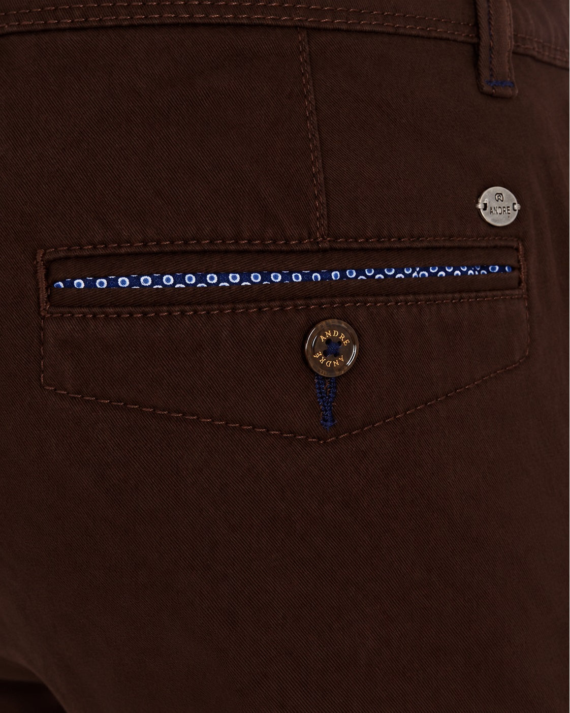 Andre Mane Modern Fit Chino - Brown