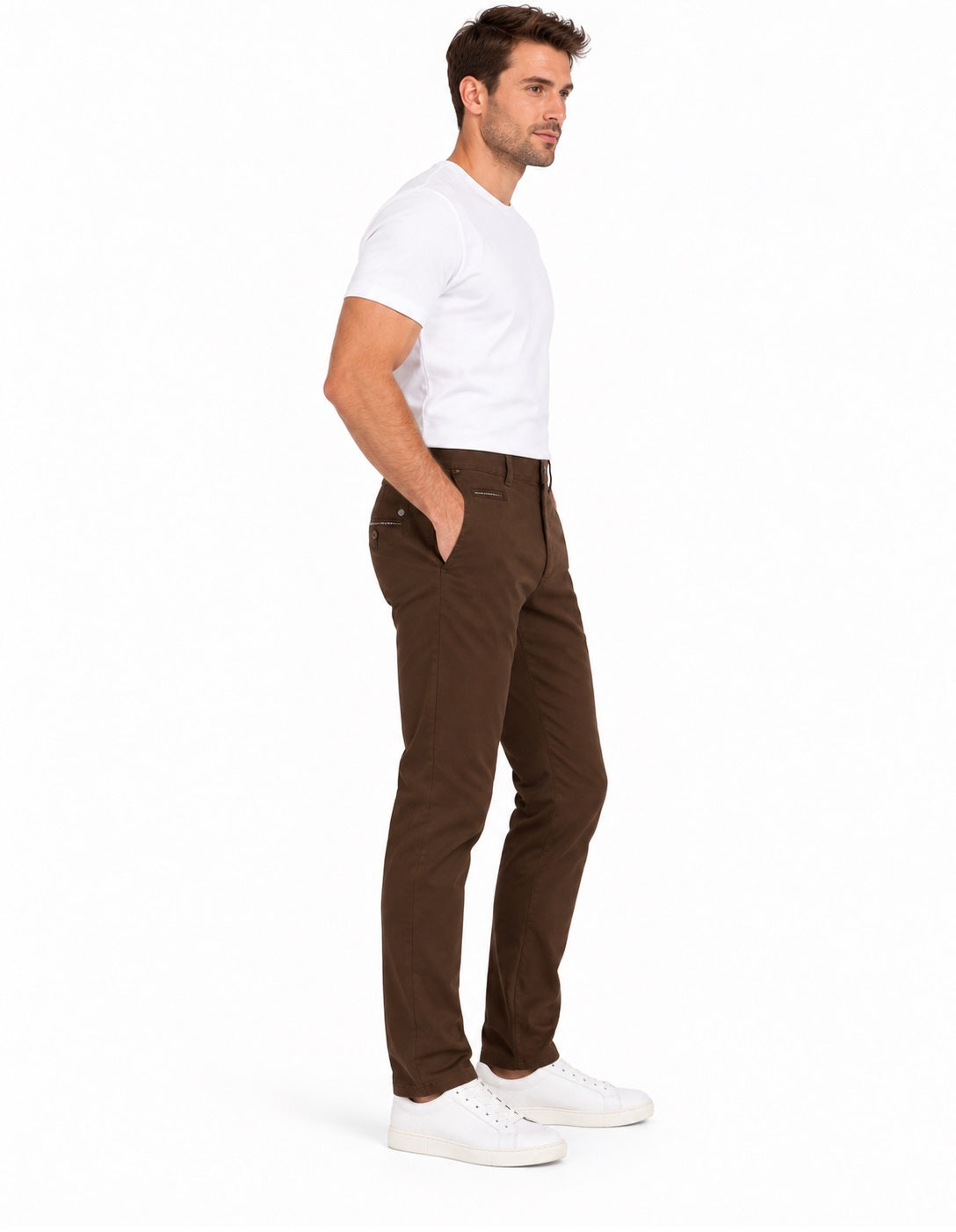 Andre Mane Modern Fit Chino - Brown