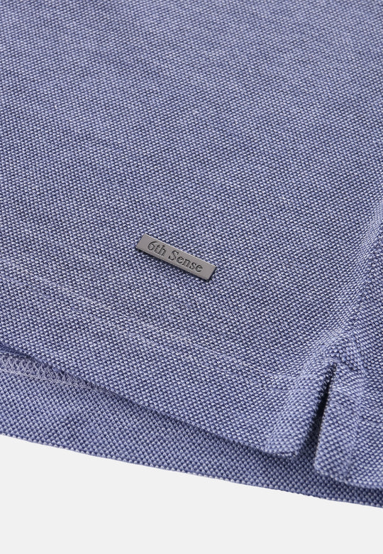 6th Sense Maverick Polo Shirt - Denim