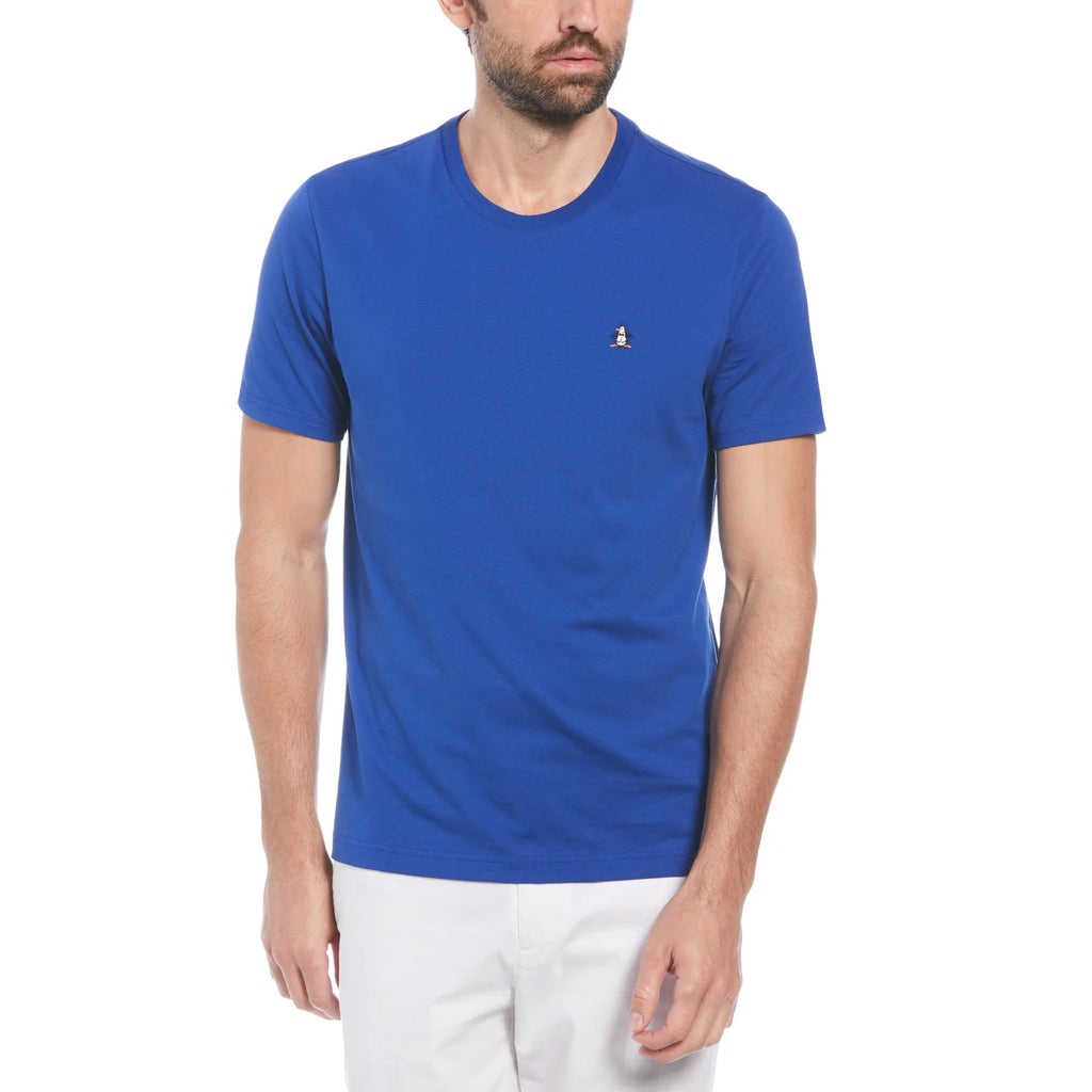 Original Penguin Icons Organic Cotton Jersey Pete T-Shirt - Mazarine Blue