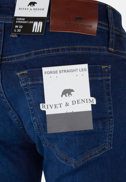 Rivet & Denim Forge Straight Leg Jean - Mid Wash