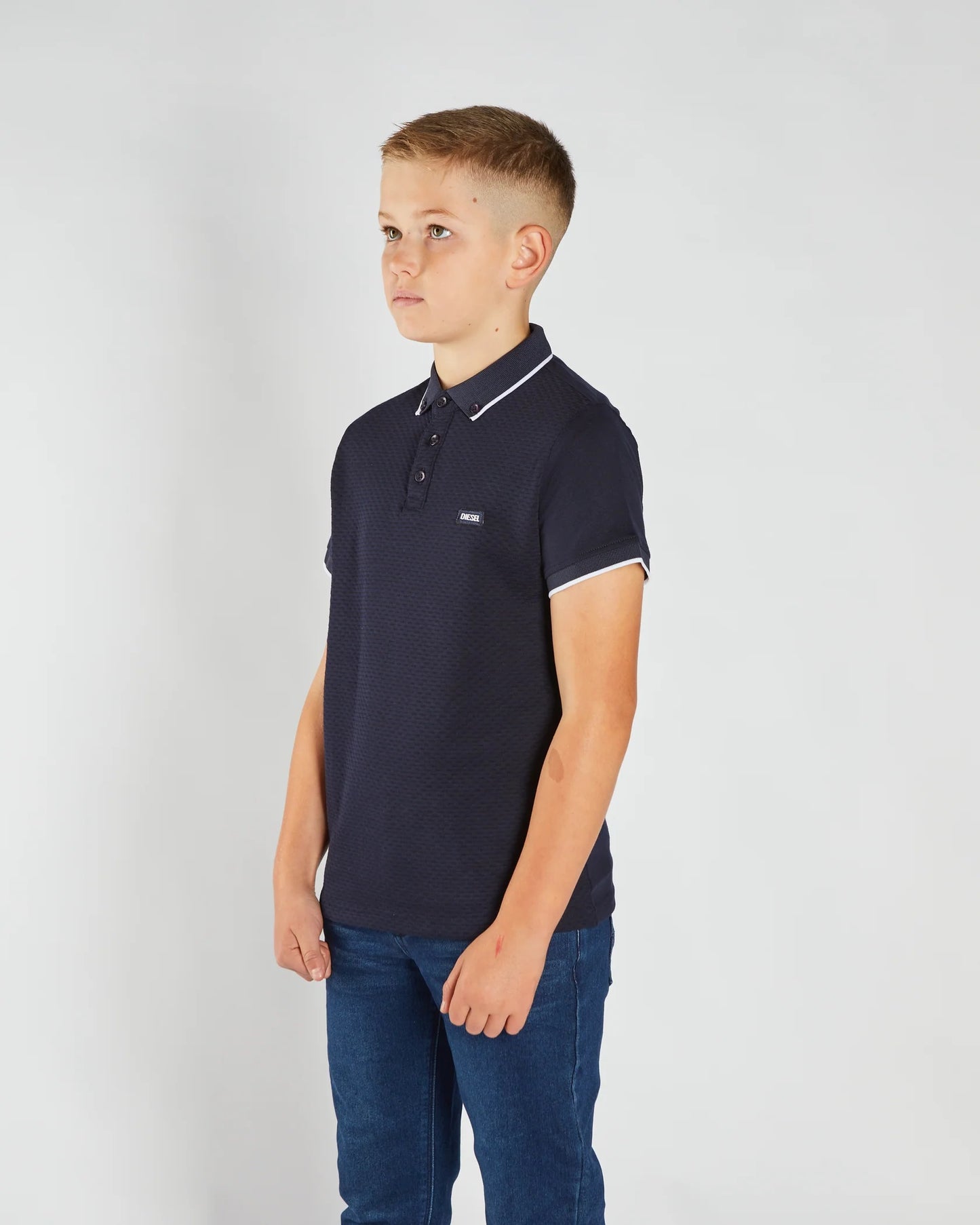 Boys Diesel Milo Polo Shirt - Navy