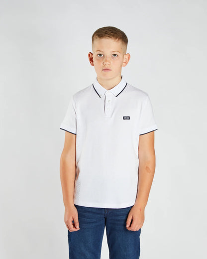Boys Diesel Milo Polo Shirt - White