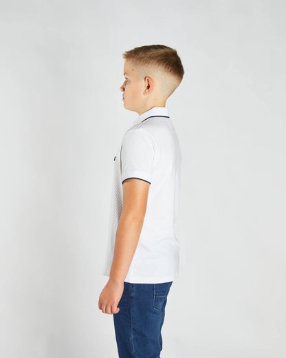 Boys Diesel Milo Polo Shirt - White