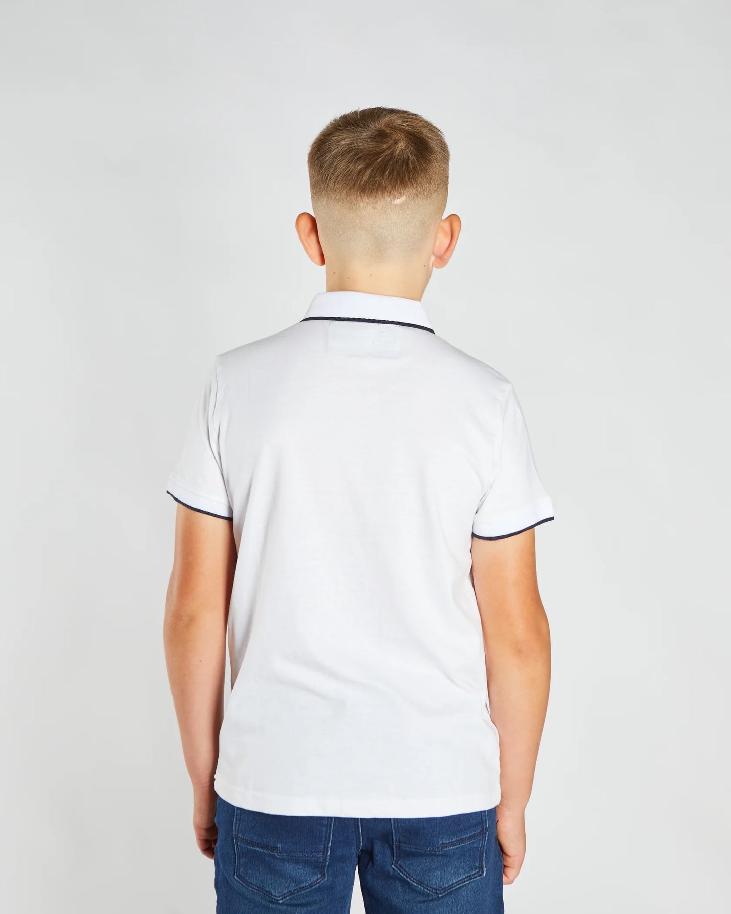 Boys Diesel Milo Polo Shirt - White
