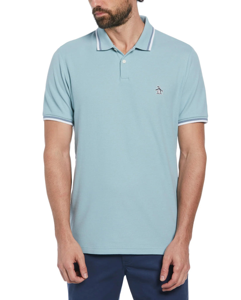 Original Penguin Organic Cotton Pique Polo Shirt - Tourmaline