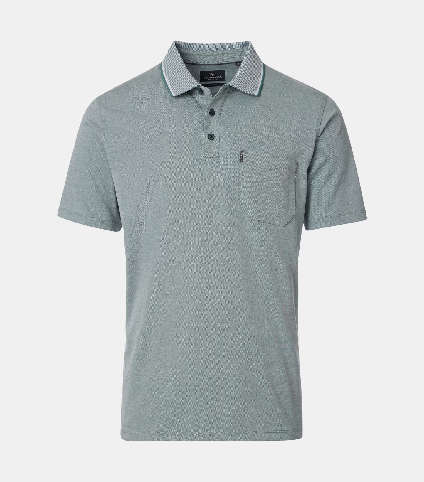 Casa Moda Short Sleeve Polo Shirt 393 - Mint Green