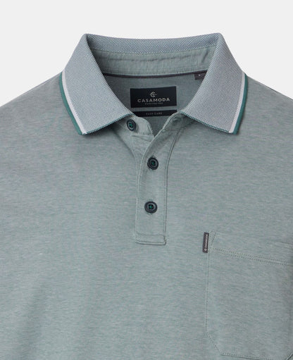 Casa Moda Short Sleeve Polo Shirt 393 - Mint Green