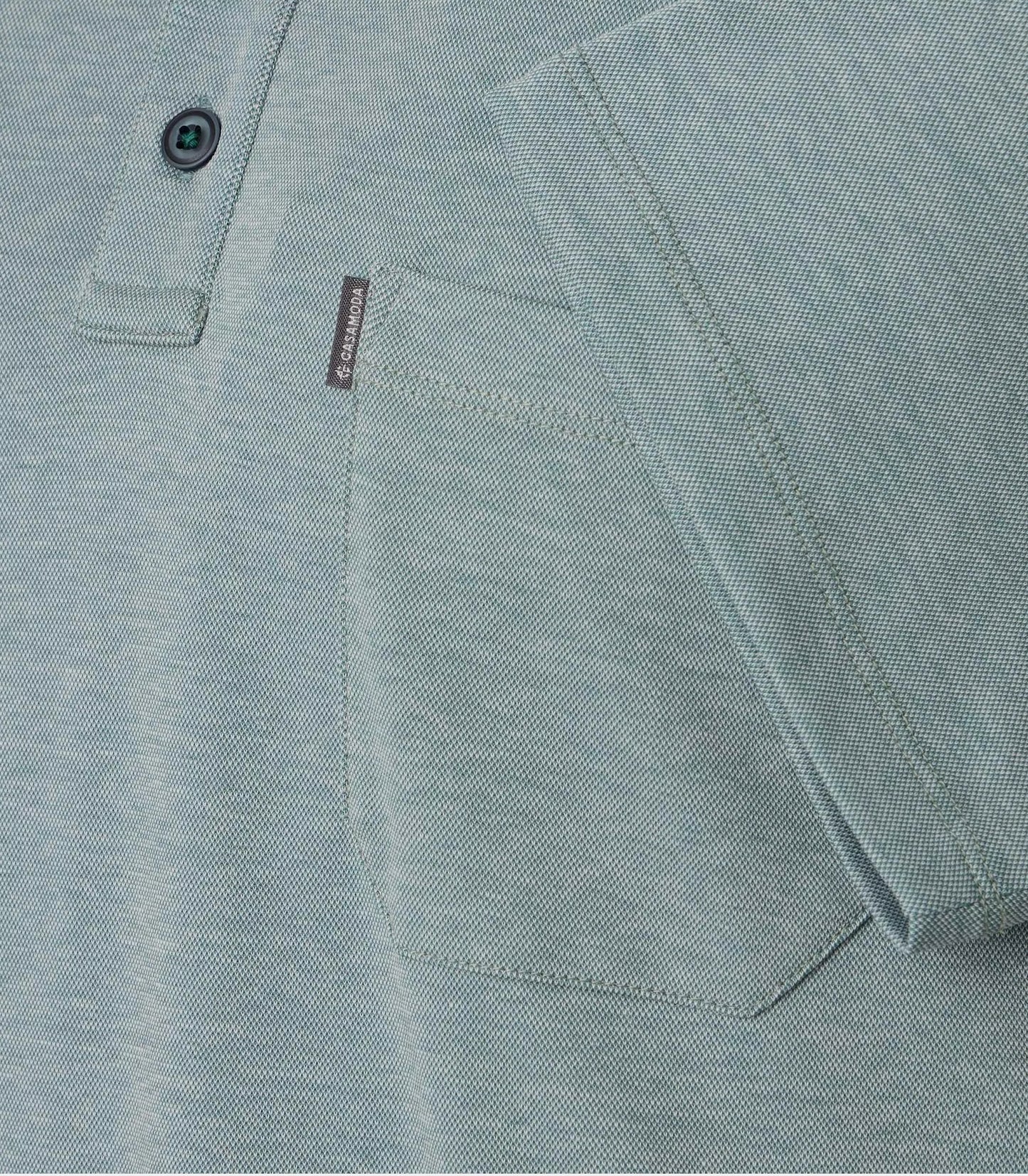 Casa Moda Short Sleeve Polo Shirt 393 - Mint Green