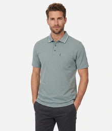 Casa Moda Short Sleeve Polo Shirt 393 - Mint Green