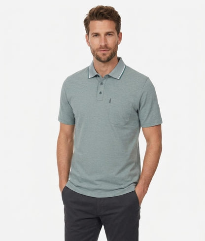 Casa Moda Short Sleeve Polo Shirt 393 - Mint Green