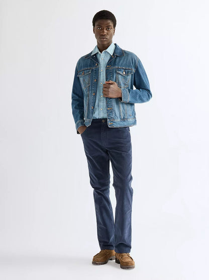 Wrangler Greensboro Regular Straight Corduroy Jeans - Mood Indigo