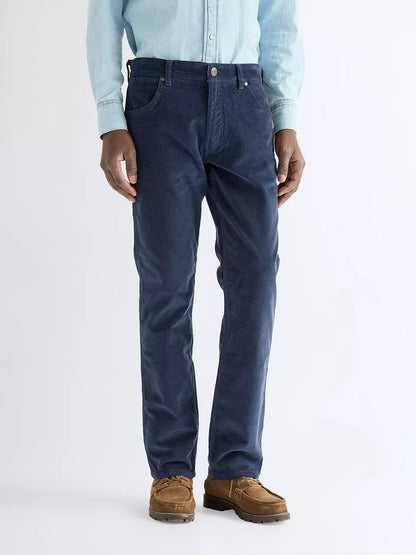 Wrangler Greensboro Regular Straight Corduroy Jeans - Mood Indigo